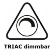 TRIAC dimmbar