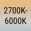 Tunable White 2700 - 6000K