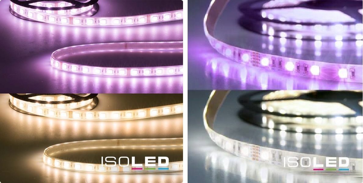 RGB-LED Varianten – Vergleich von Warmweiß und Kaltweiß