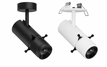 FlexiKontur75 als Deckenaufbau- und Deckeneinbaustrahler