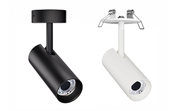 MiniFocus als Deckenaufbau- oder Deckeneinbaustrahler