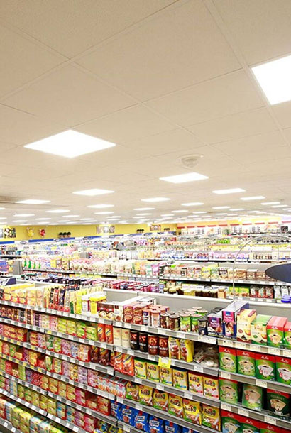 LED Panels im Laden