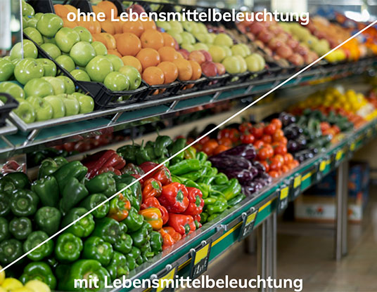Beleuchtung Obst & Gem�se