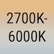 Farbtemperatur Tunable White 2700 - 6000K Symbol