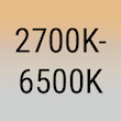 Farbtemperatur Tunable White 2700 - 6500K Symbol