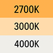 Farbtemperatur 2700/3000/4000K Symbol