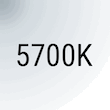 Farbtemperatur 5700K kaltwei� Symbol