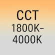 Farbtemperatur CCT 1800-4000K Symbol