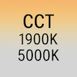 Farbtemperatur CCT 1900-5000K Symbol