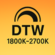 Farbtemperatur Dim-to-warm 1800-2700K Symbol