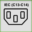 Anschlussbuchsen Kaltger�te IEC (C13-C14) Symbol