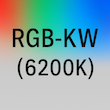 Farbtemperatur RGB+6200K Symbol
