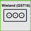 Anschlussbuchsen Wieland (GST18) Symbol