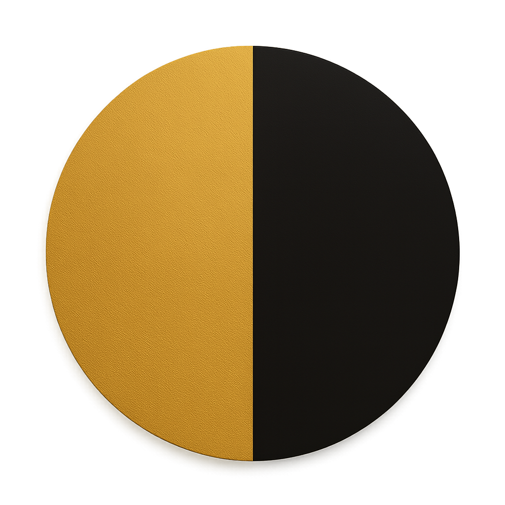 Artikelfarbe Schwarz-Gold Symbol