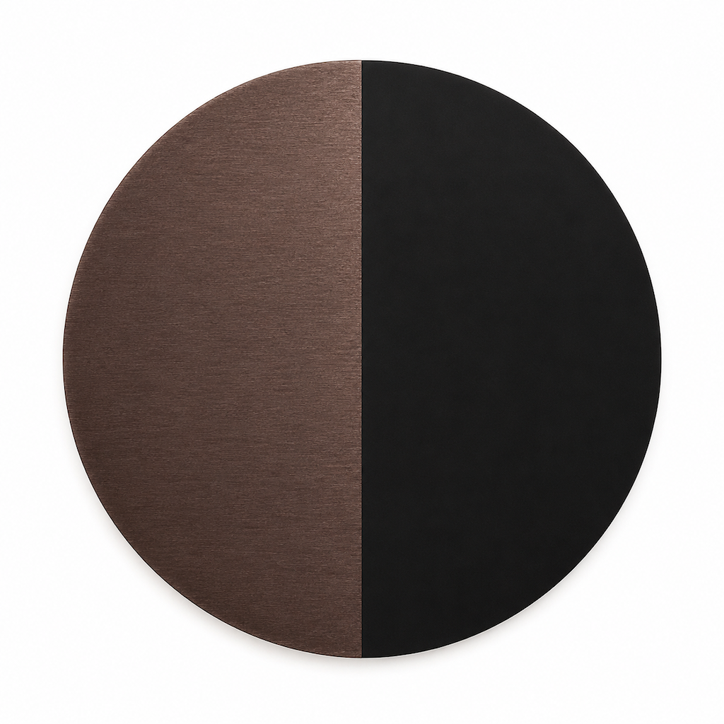 Artikelfarbe Schwarz-Kaffee Symbol