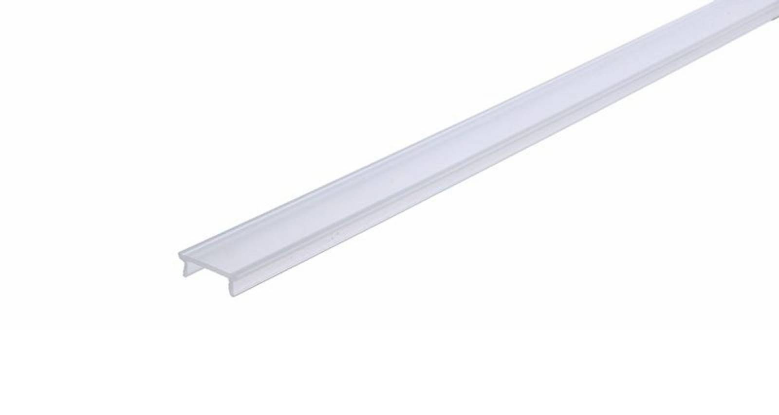 LumenTEC LED Profil 200 Cm + Milchige Abdeckung – Für LED-Strips, IP20, Aluminium